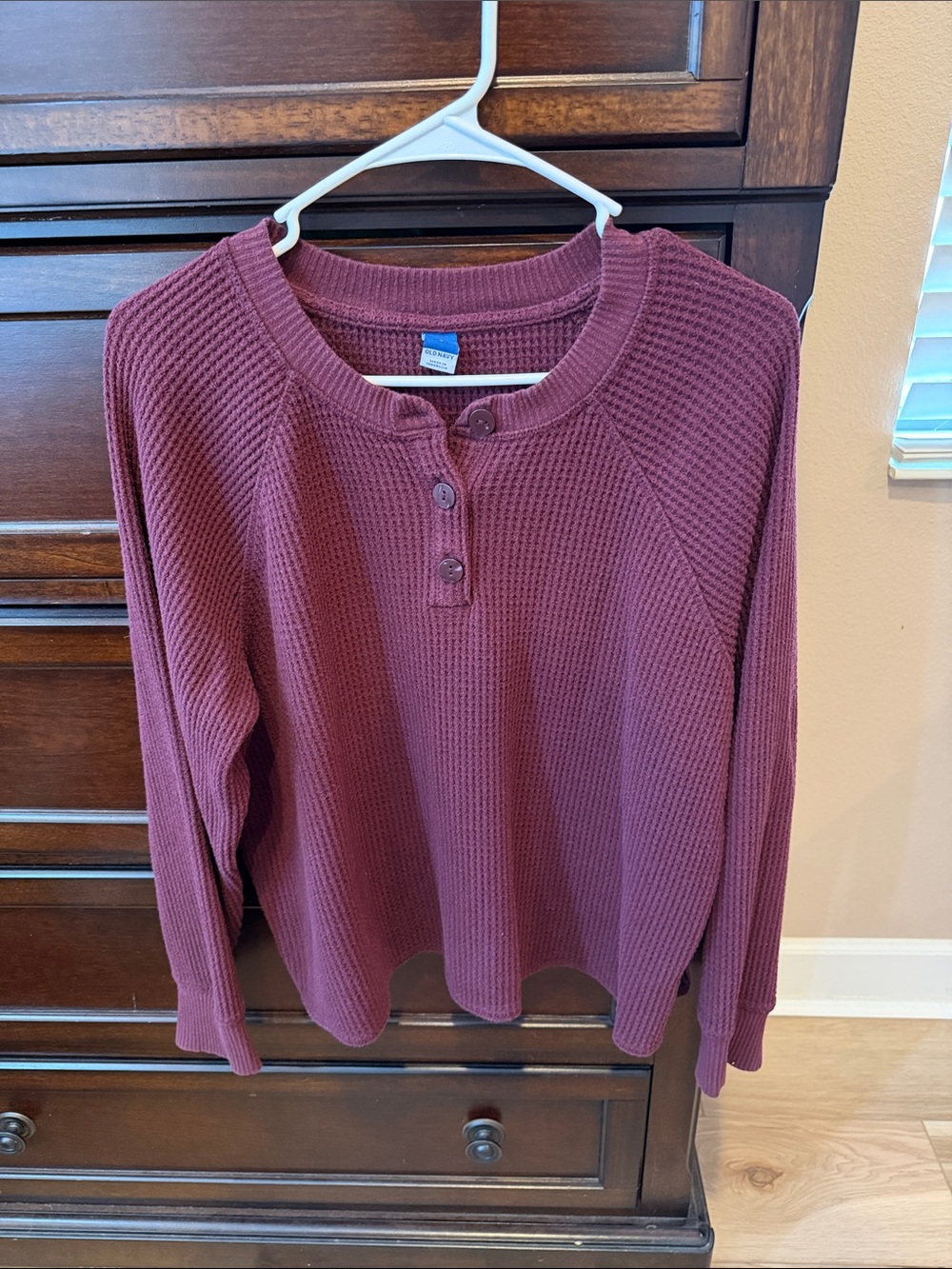 Old Navy Waffle Henley Shirt